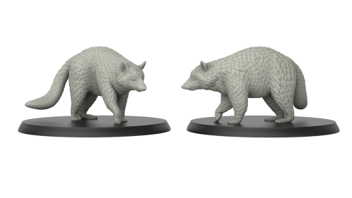 1:87 Scale - Racoon (5 Pack)