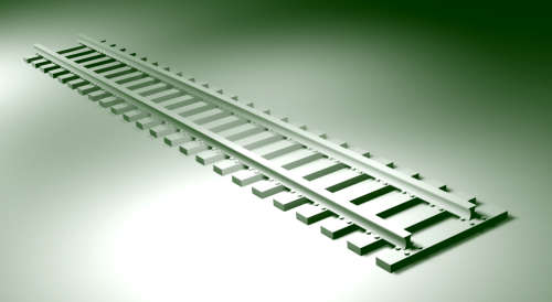 1:72 Scale - Rail Track - Non-Working