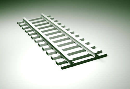 1:72 Scale - Rail Track - Short - Non-Working