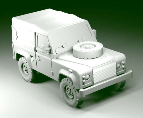 1:72 Scale - Land Rover 90 Soft-Top Civilian