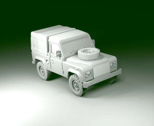 1:87 Scale - Land Rover 90 Truck Cab Civilian Rostyle
