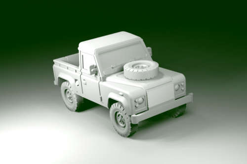 1:100 Scale - Land Rover 90 Truck Cab Open Civilian