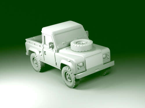 1:72 Scale - Land Rover 90 Truck Cab Open