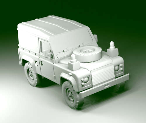 1:100 scale - Land Rover 90 TUL Hardtop FFR Early