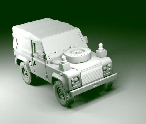 1:100 Scale - Land Rover 90 TUL Soft Top FFR Early