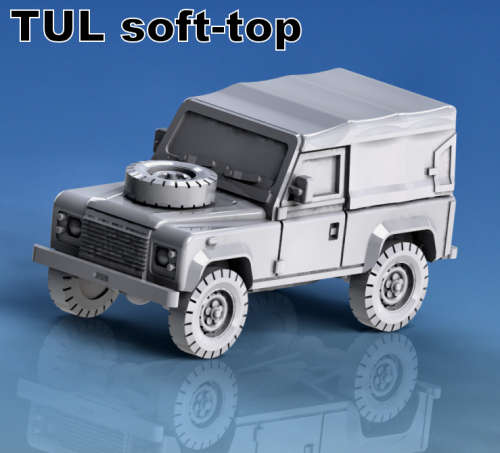 1:72 Scale - Land Rover 90 Tul Soft Top