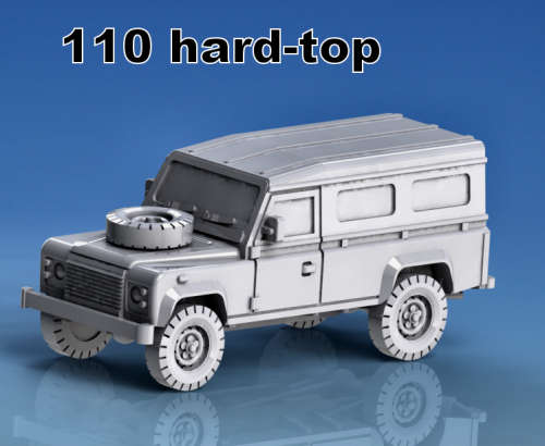 1:72 Scale - Land Rover 110 Hardtop Civilian Windows