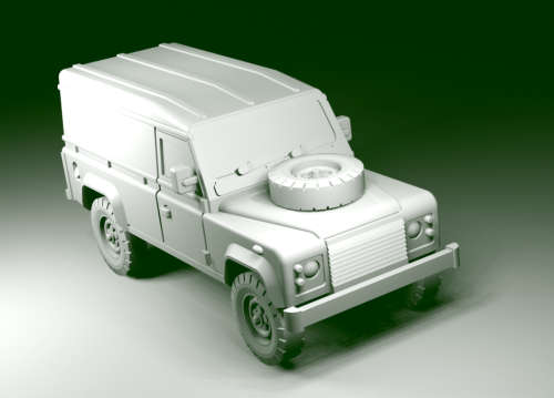 1:100 Scale - Land Rover 110 Hardtop Civilian