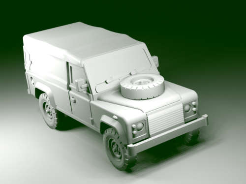 1:100 Scale - Land Rover 110 Soft top Civilian