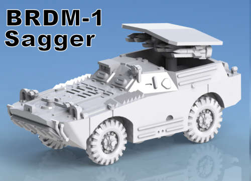 1:100 Scale - BRDM-1 Sagger