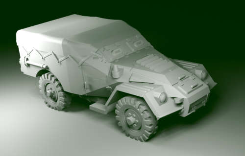 1:87 Scale - BTR40 Early Closed No Spare