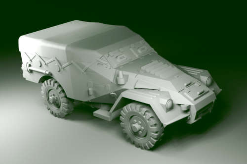 1:100 Scale - BTR40 Late Closed No Spare