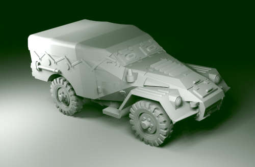 1:87 Scale - BTR40 Late Closed Spare