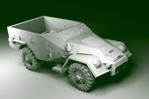 1:100 Scale - BTR40 Late No Spare