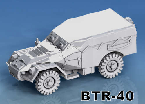 1:100 Scale - BTR40 Early Closed Spare