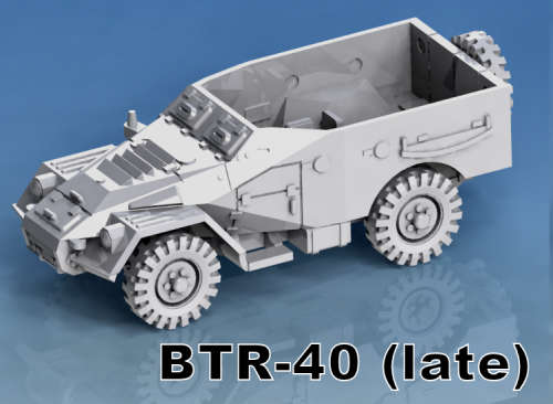 1:87 Scale - BTR40 Late Spare