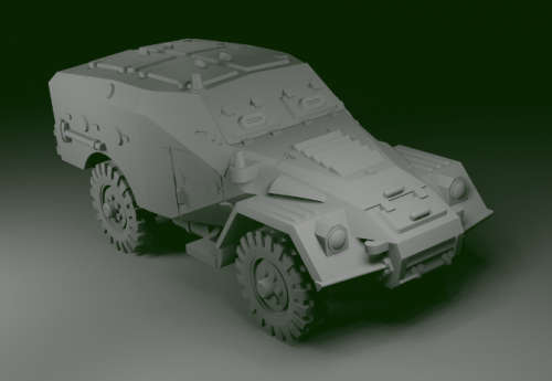 1:72 Scale - BTR40b No Spare