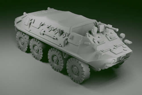 1:100 Scale - BTR60P - Closed MG