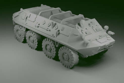 1:100 Scale - BTR60P - Open