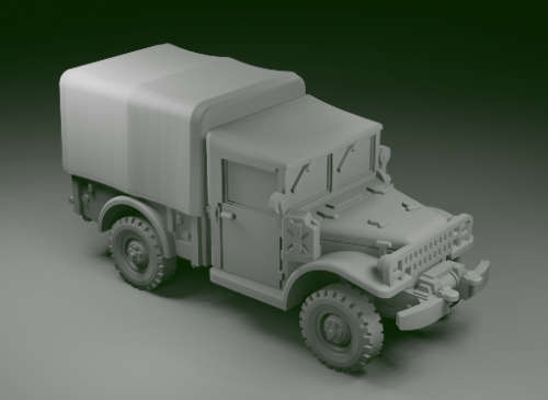 1:100 Scale - Dodge M37 - Closed
