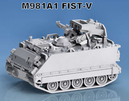 1:72 Scale - M981 Fist-v Late - Turret Retracted