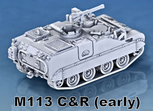 1:100 Scale - M113CR - Early - Cupola Open - 50 cal MG