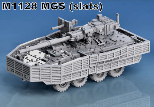 1:72 Scale - M1128 Stryker mgs - Slats