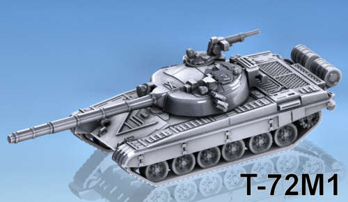 1:100 Scale - T-72M1 - T72B Turret - MG Cupola closed