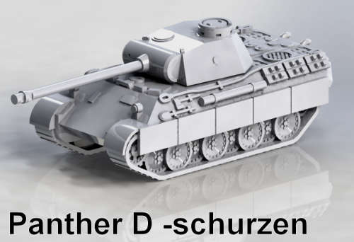 1:87 Scale - Panther D - Schurzen