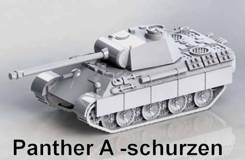 1:87 Scale - Panther A - Schurzen