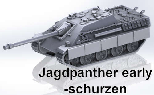 1:100 Scale - Jagdpanther - Early - Schurzen