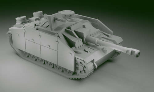 1:72 Scale - Stug IIIG - Early - Schurzen - MG