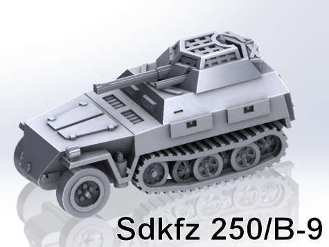 1:100 Scale - Sdkfz 250/B9