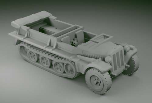 1:100 Scale - Sdkfz 10 ausf B