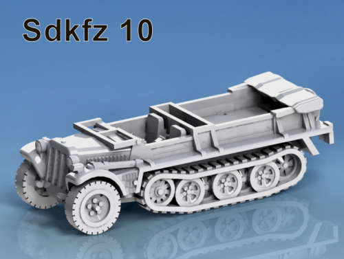 1:72 Scale - Sdkfz 10 ausf B - Tow