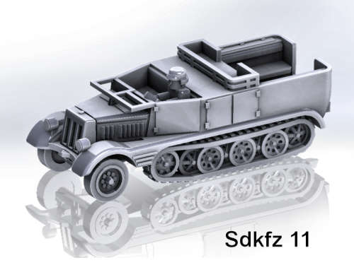 1:87 Scale - Sdkfz 11 -Window Down