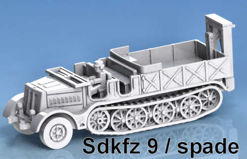 1:72 Scale - Sdkfz 9 Famo With Simple Spade