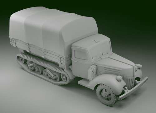 1:100 Scale - Ford V3000 Maultier - Early Closed