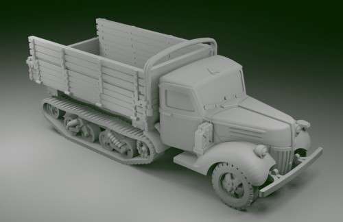 1:100 Scale - Ford V3000 Maultier - Early - Extended Rods