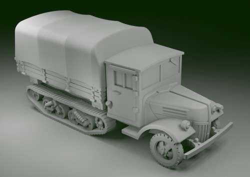 1:100 Scale - Ford V3000 Maultier - Late - Closed