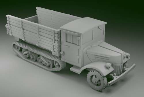 1:100 Scale - Ford V3000 Maultier - Late - Extended