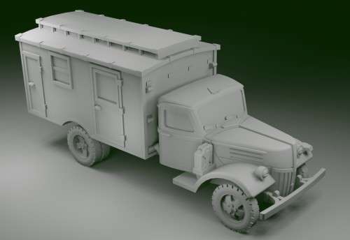 1:100 Scale - Ford V3000 Maultier - Mid - Radio