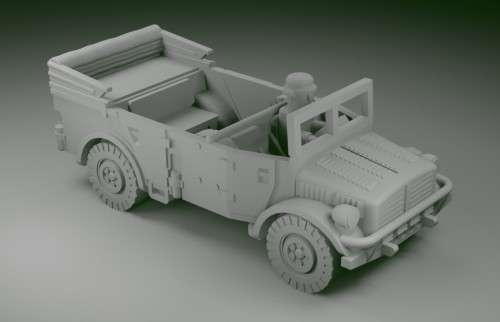 1:87 Scale - Horch 108A - Window Up  Driver