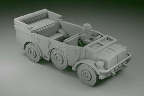1:100 Scale - Horch 108 - Driver