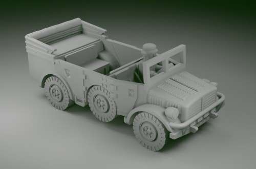 1:87 Scale - Horch 108 - Window Up - Driver