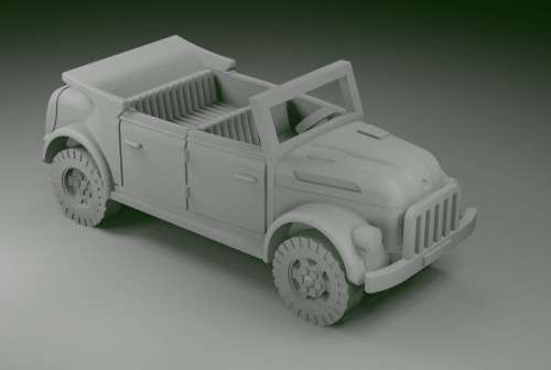 1:100 Scale - Steyr 1500 Kommandeurwagen