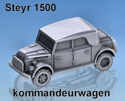 1:72 Scale - Steyr 1500 Kommandeurwagen - Closed