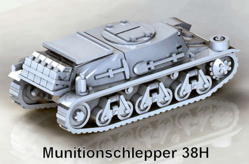 1:72 Scale - Munitionschlepper 38H