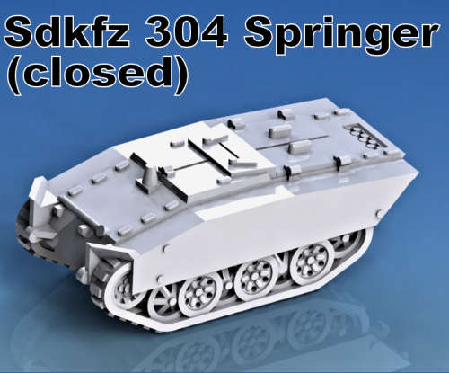 1:72 Scale - Sdkfz 304 Springer - Closed