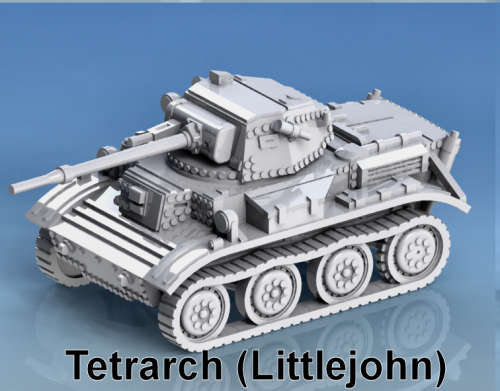 1:72 Scale - Tetrarch - With `Little John` Turret